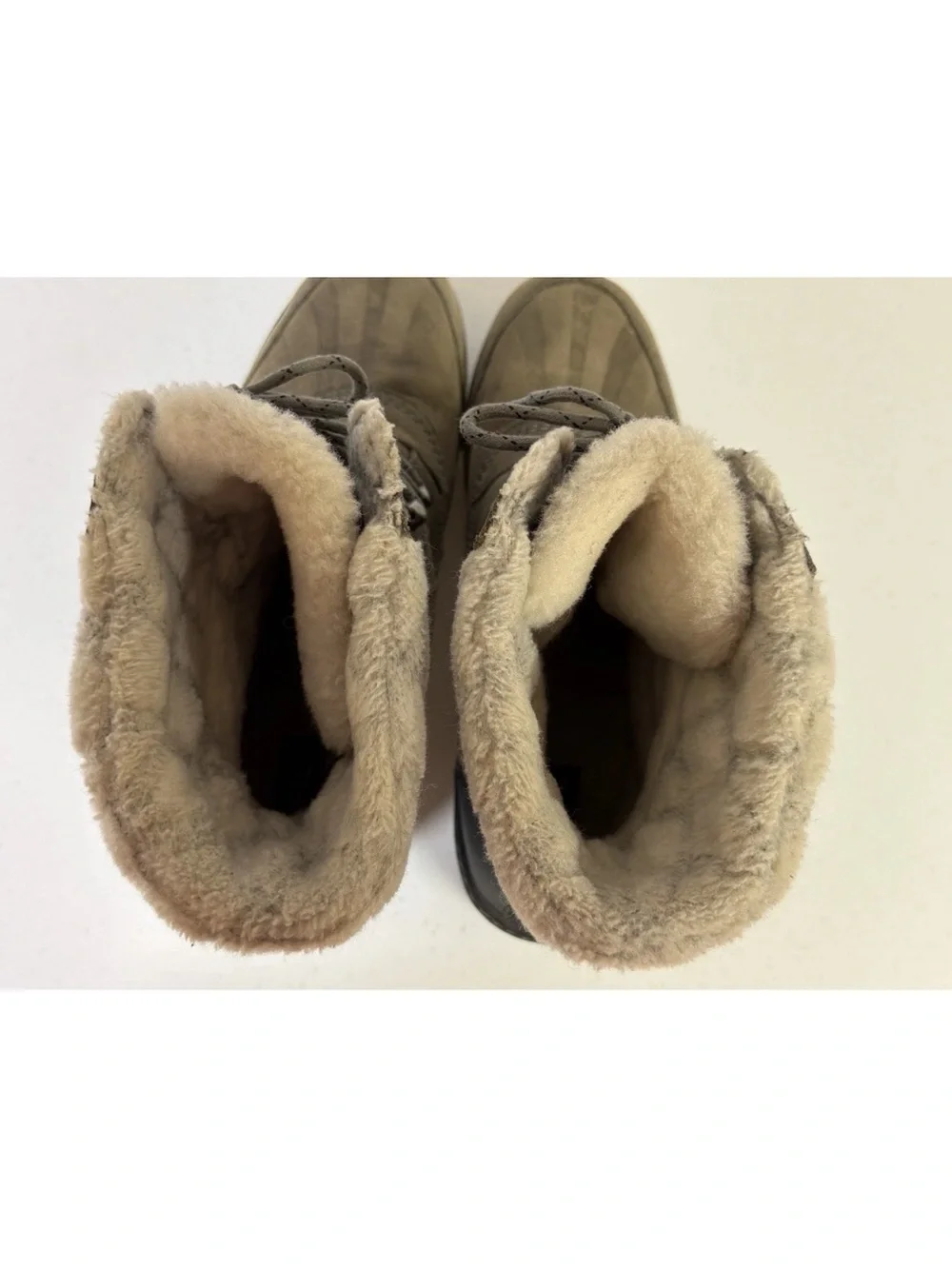 Sorel Women's Whistler Grey Lined Winter Snow Boots Waterproof Size 12
